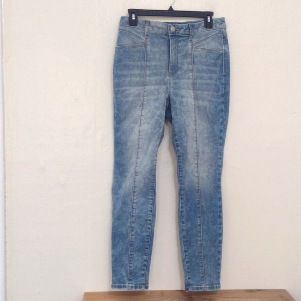 Simply Vera Vera Wang High Rise Seamed Skinny Ankle Jeans Size 10